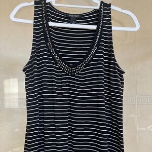 White house Black market top with decorative stud trim